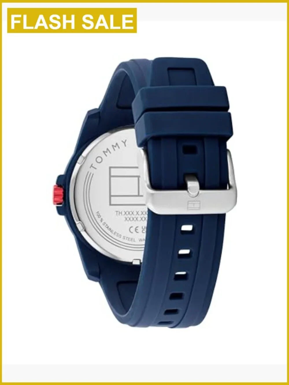Men's 3-Hand Quartz Watch, 44mm, Silicone Strap, Water Resistant